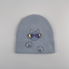 Шапка Lu-lu collection 0003 размер 54, 56, голубой