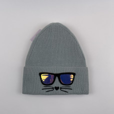 Шапка Lu-lu collection 0002 размер 54, 56, бирюзовый