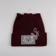 Шапка Lu-lu collection 0022 размер 54, 56, бордовый
